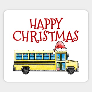 Christmas School Bus Driver Xmas 2022 Magnet